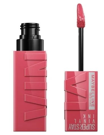 labial Maybelline vinyl ink pinks tono rouge